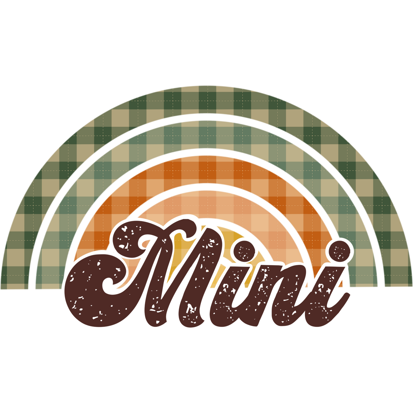 Mini Plaid Rainbow Design Graphic Product