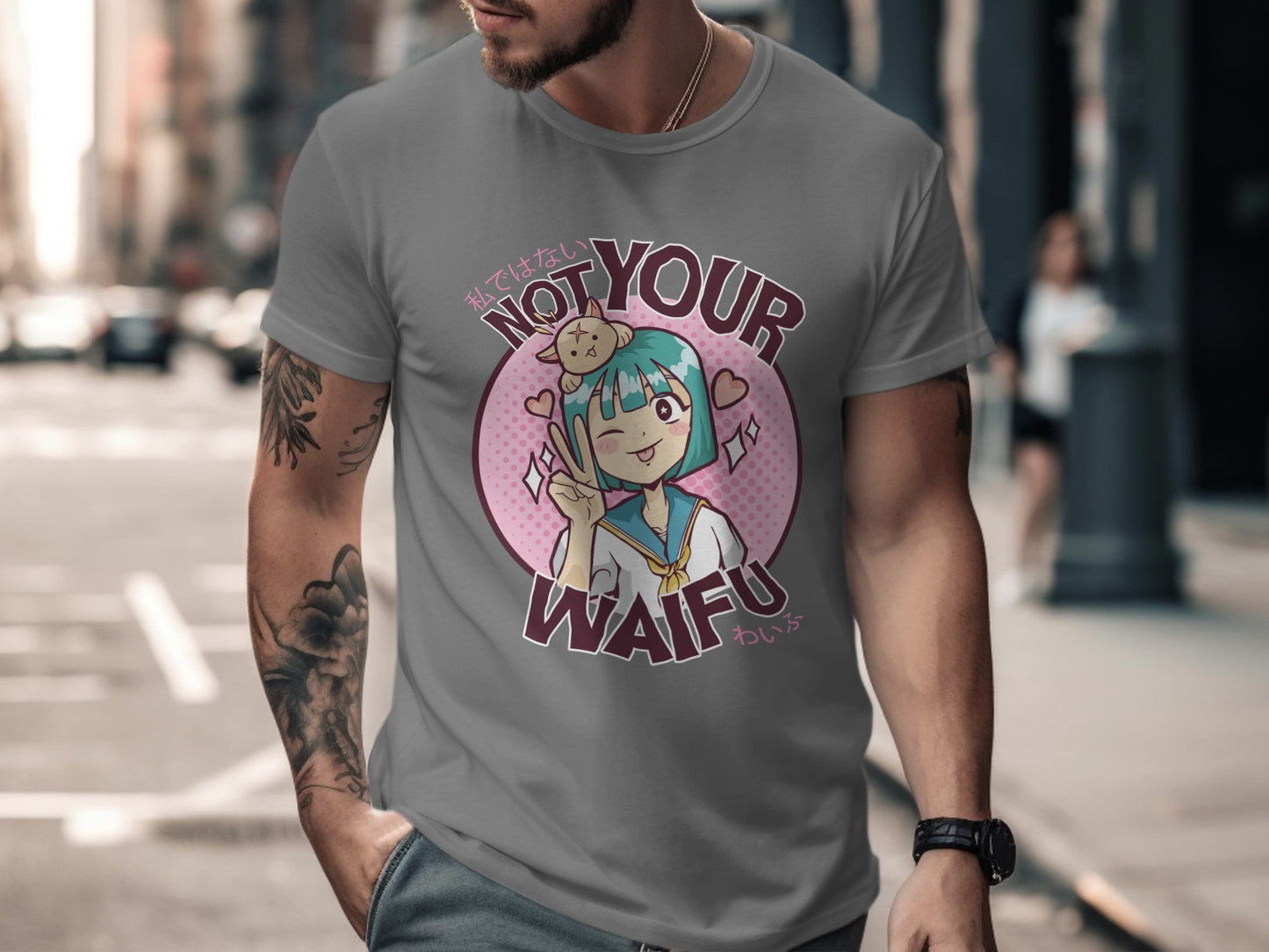 Anime Character Not Your Waifu Graphic T-shirt