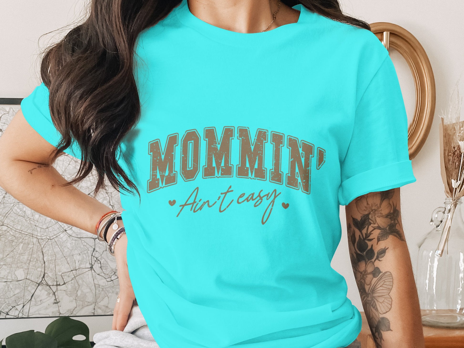 Mommin' Ain't Easy Graphic Tee Shirt