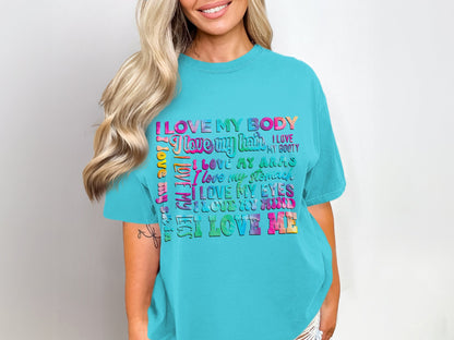 Colorful Inspirational Text Design Women's T-Shirt