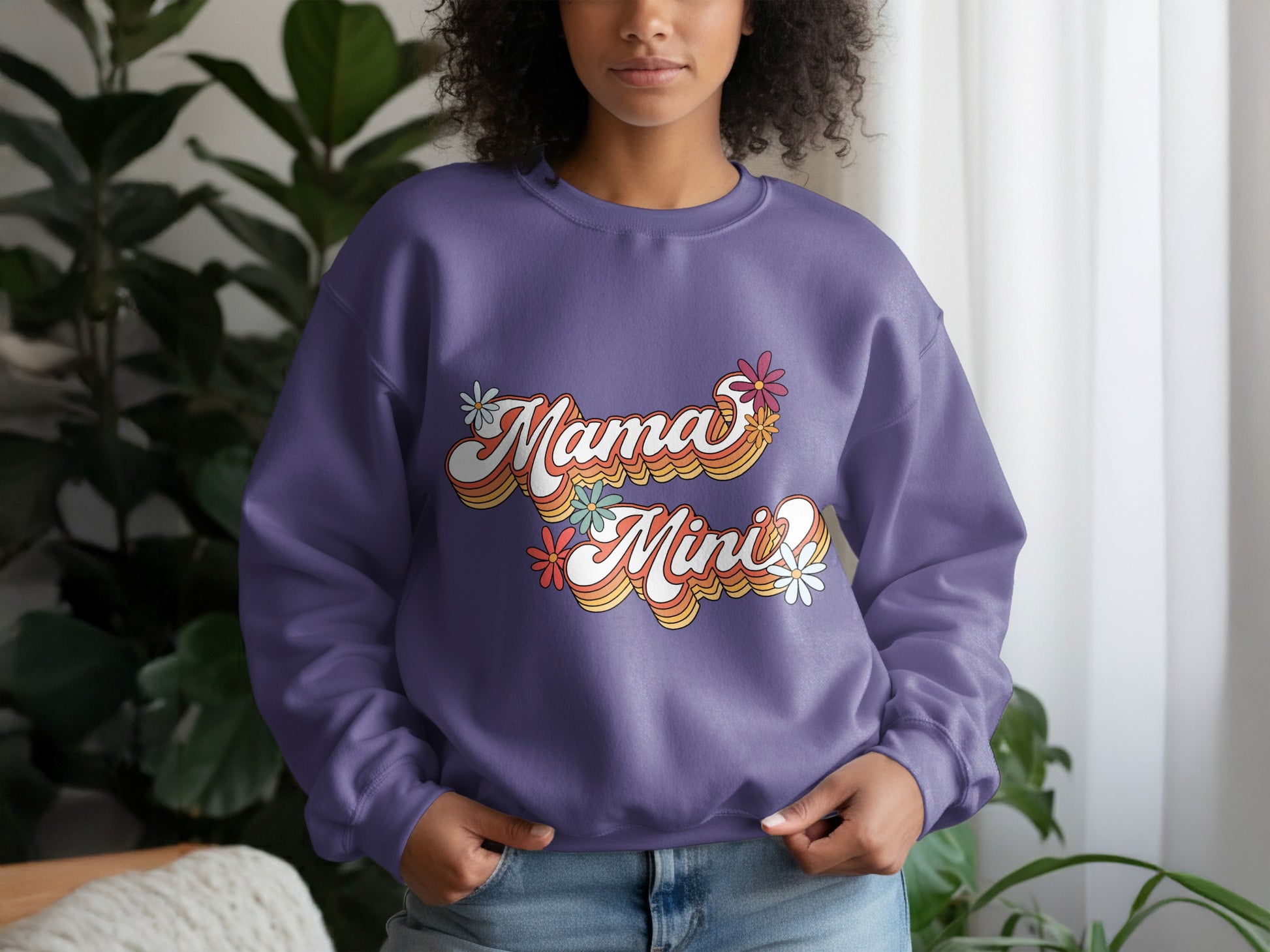 Mama Mini Retro Style Matching Sweatshirt Product
