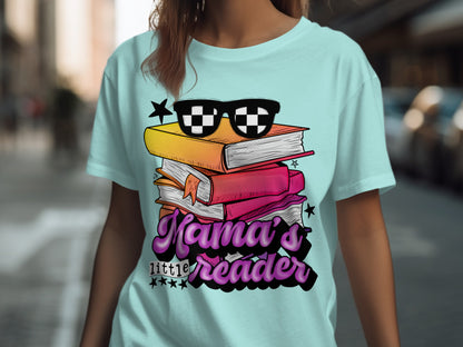 Mama's Little Reader T-Shirt for Book Lovers