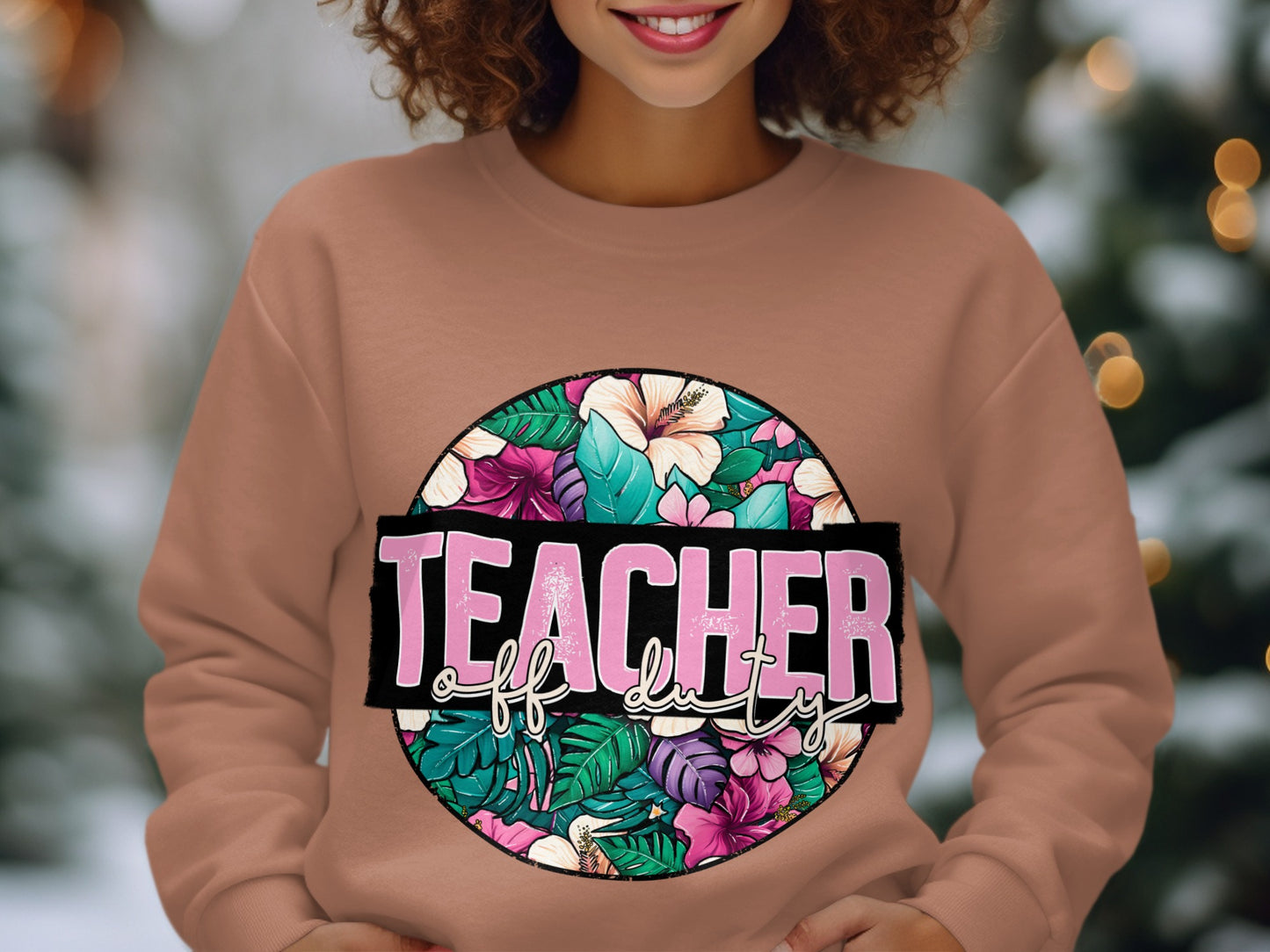 Teacher Off Duty Graphic Sweatshirt Apparel