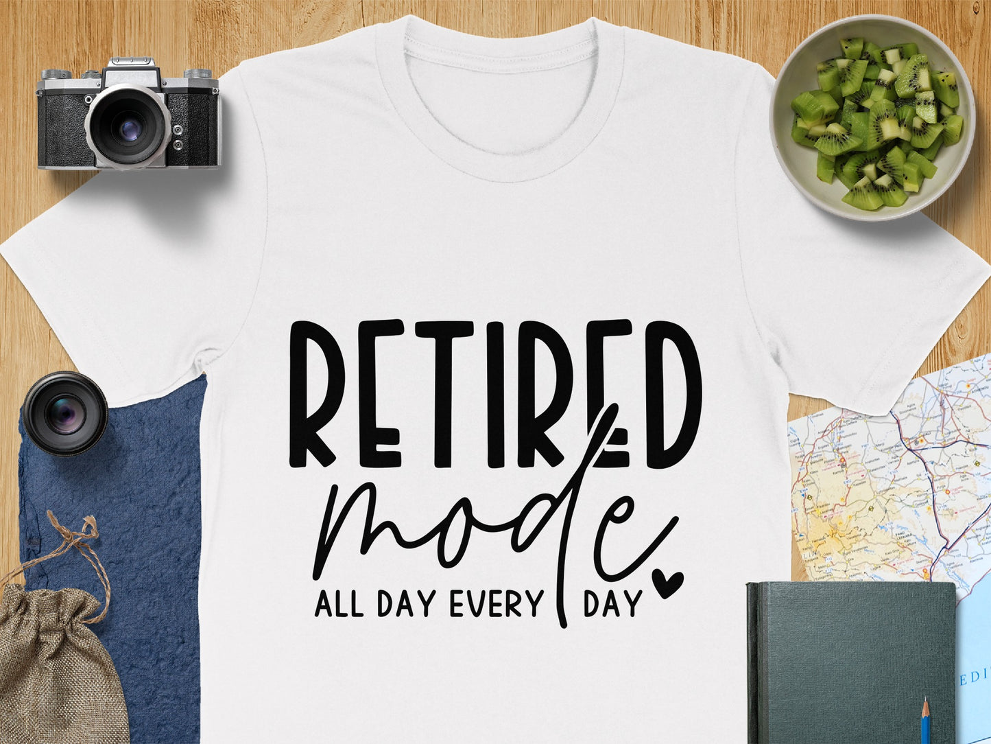 Retired Mode All Day Every Day T-shirt