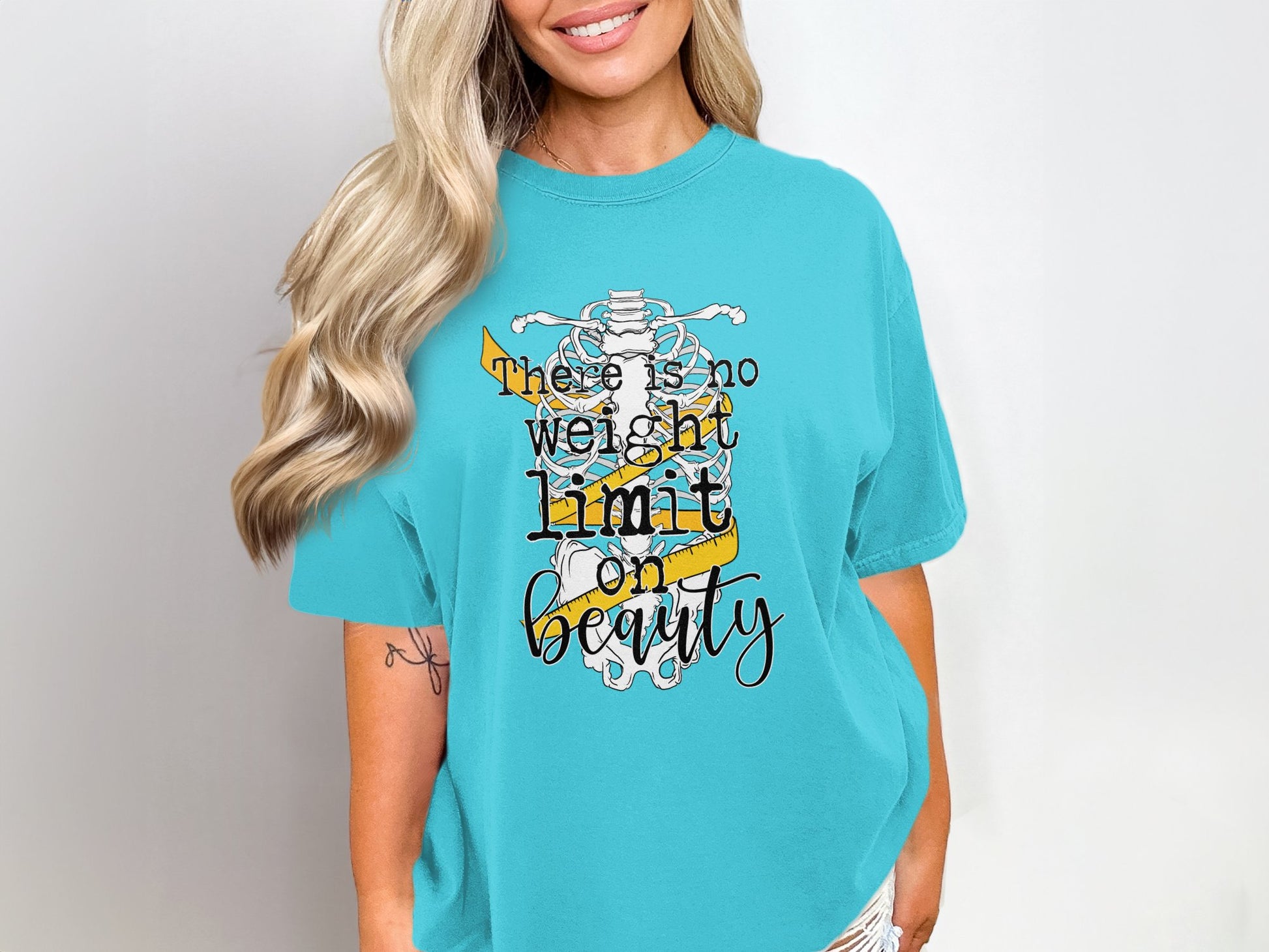 There Is No Weight Limit On Beauty Graphic Tee