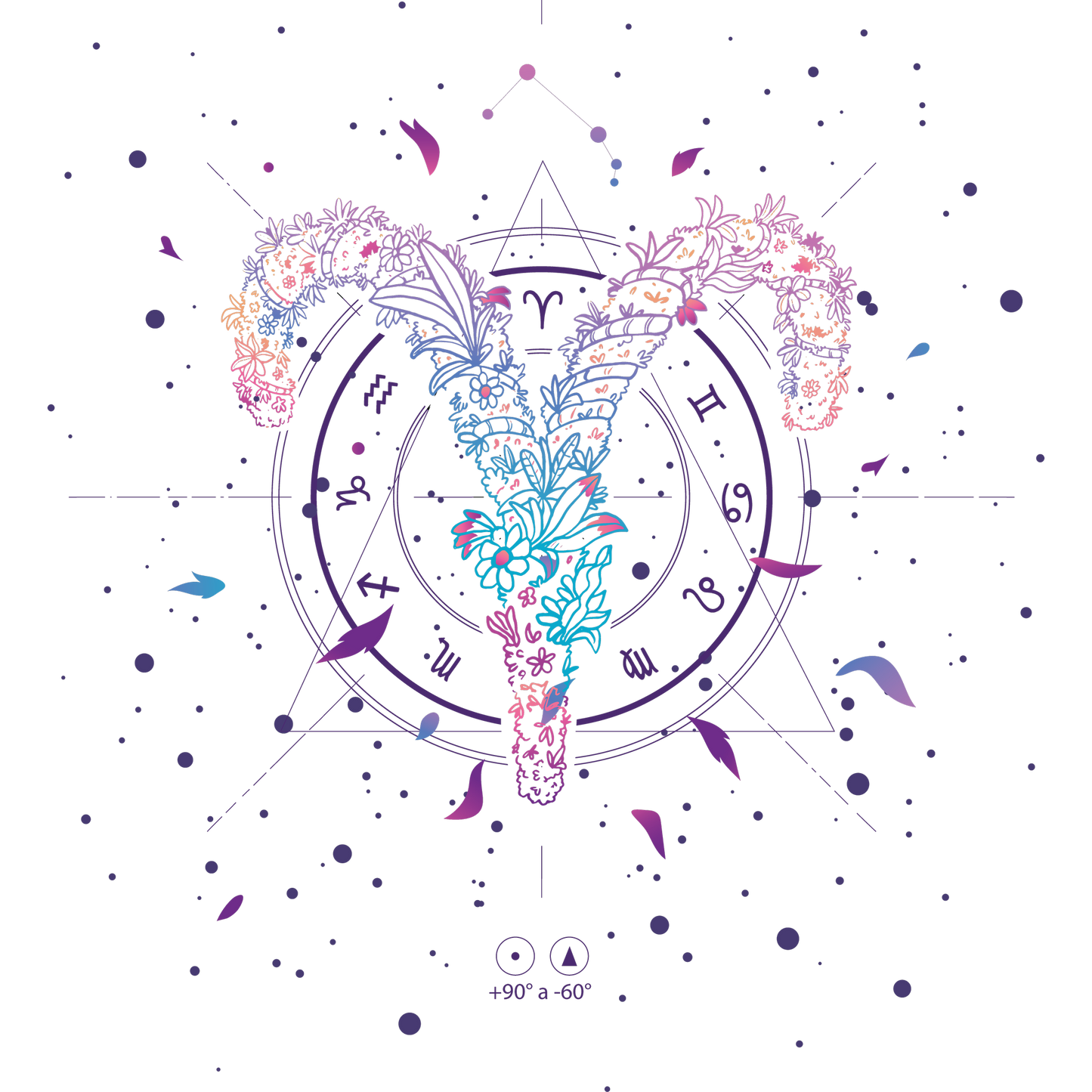 Aries Zodiac Sign Mandala Artwork product