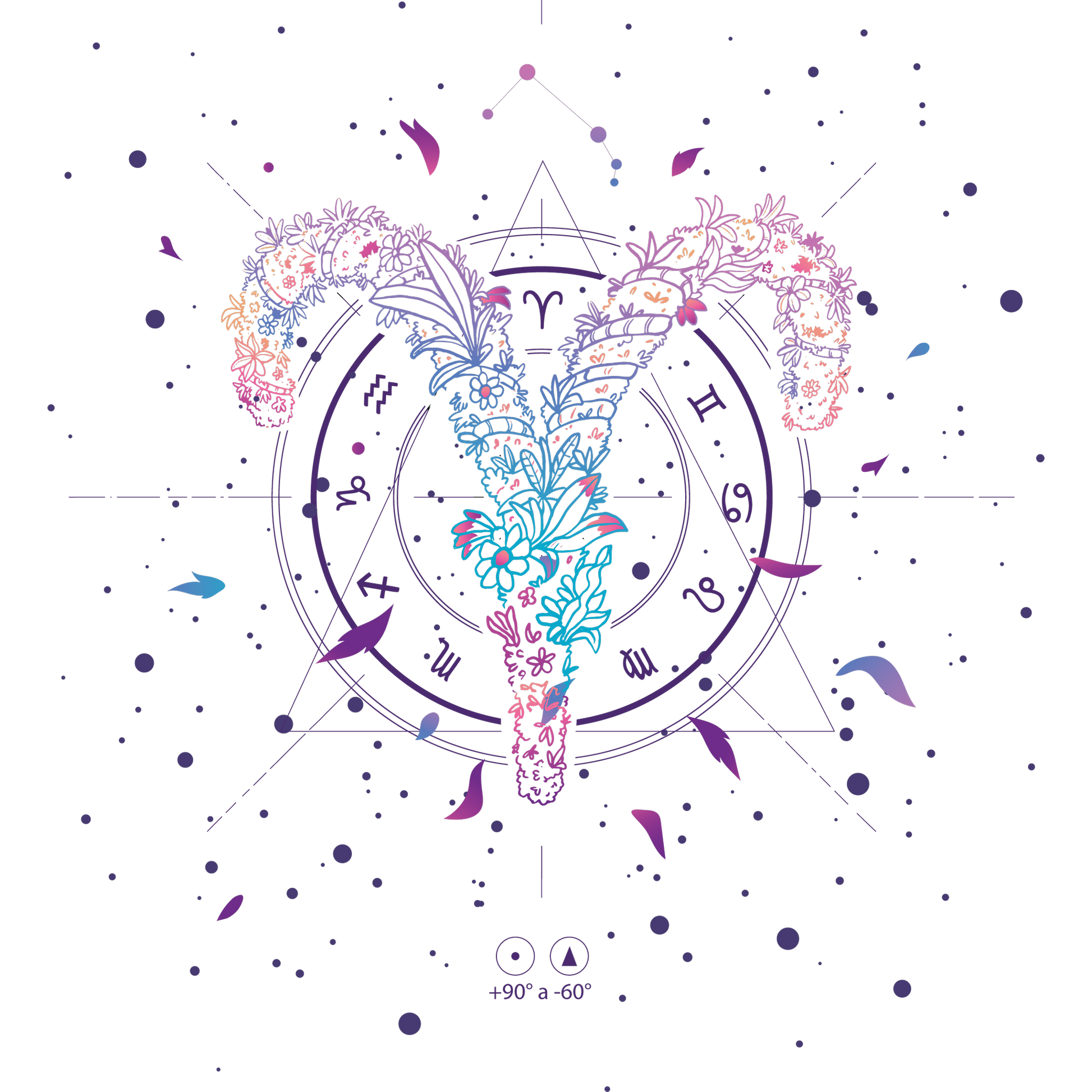 Aries Zodiac Sign Mandala Artwork product