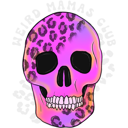 Vibrant Leopard Print Skull Art for Unique Product