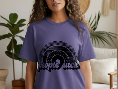 People Suck Rainbow Graphic Tee