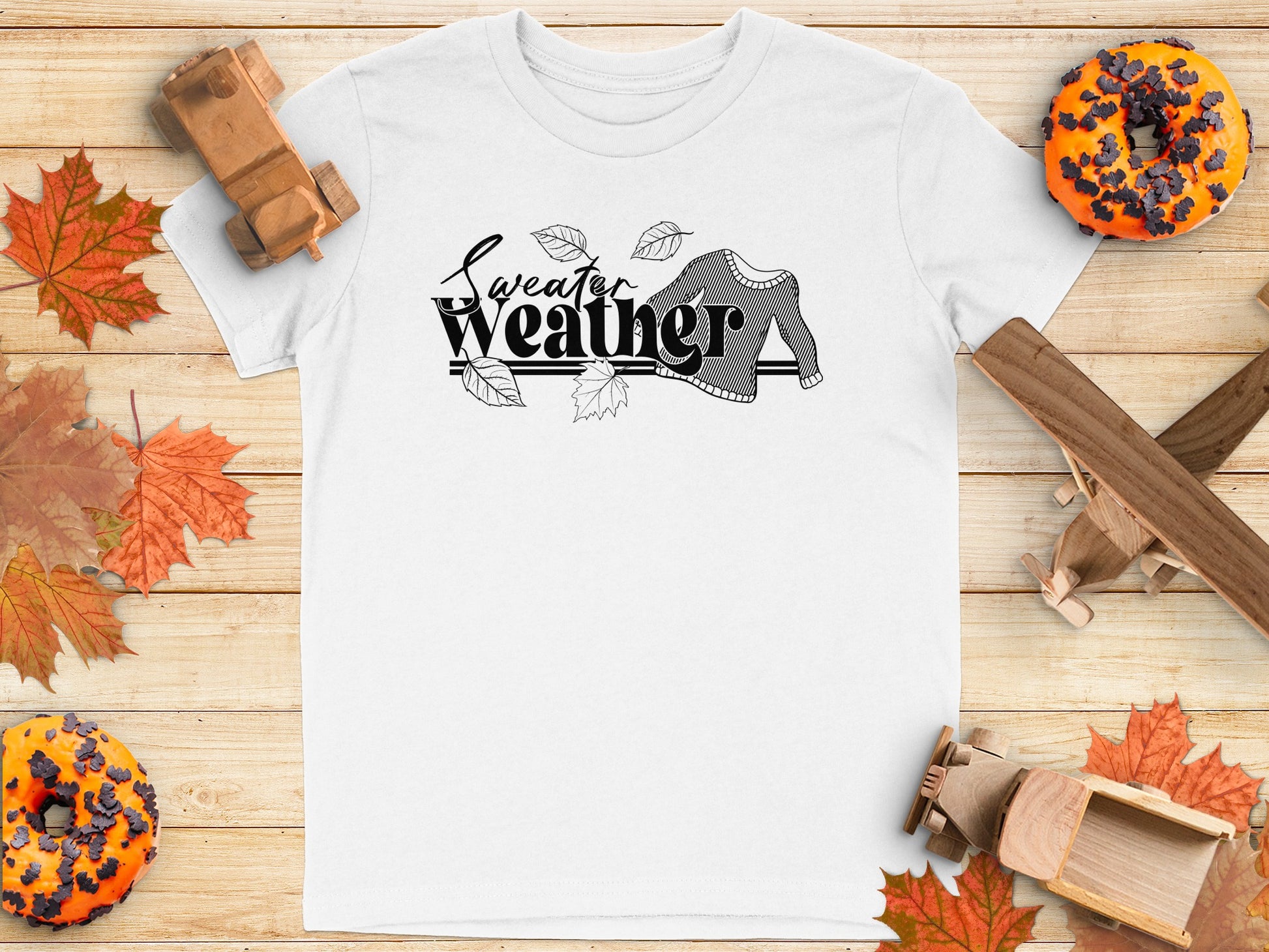 Sweater Weather Graphic Tee for Fall Season T-shirt