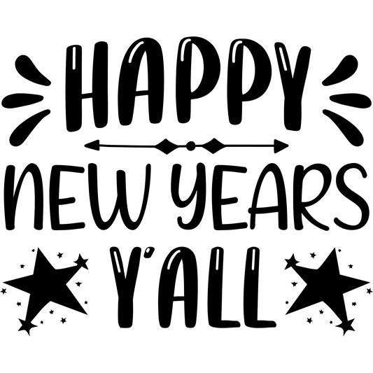 Festive Happy New Years Y'all Greeting Sign product