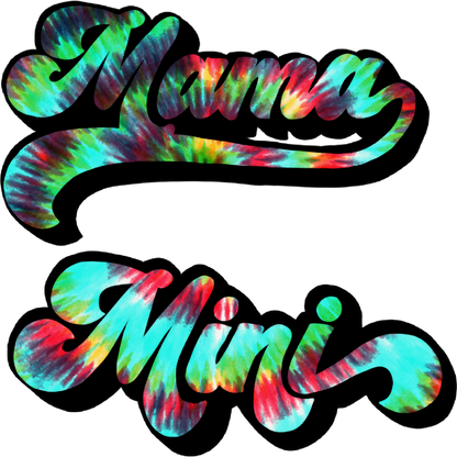 Mama Mini Matching Tie-Dye Text Sign Decor  Product