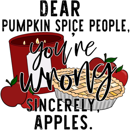 Funny Sincerely Apples Fall Season Decor Item
