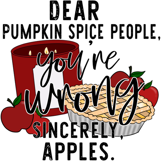 Funny Sincerely Apples Fall Season Decor Item