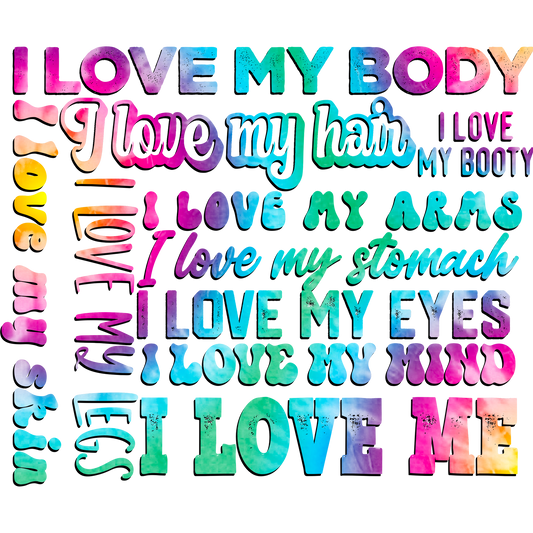 Colorful Positive Affirmations Design for Unique Product