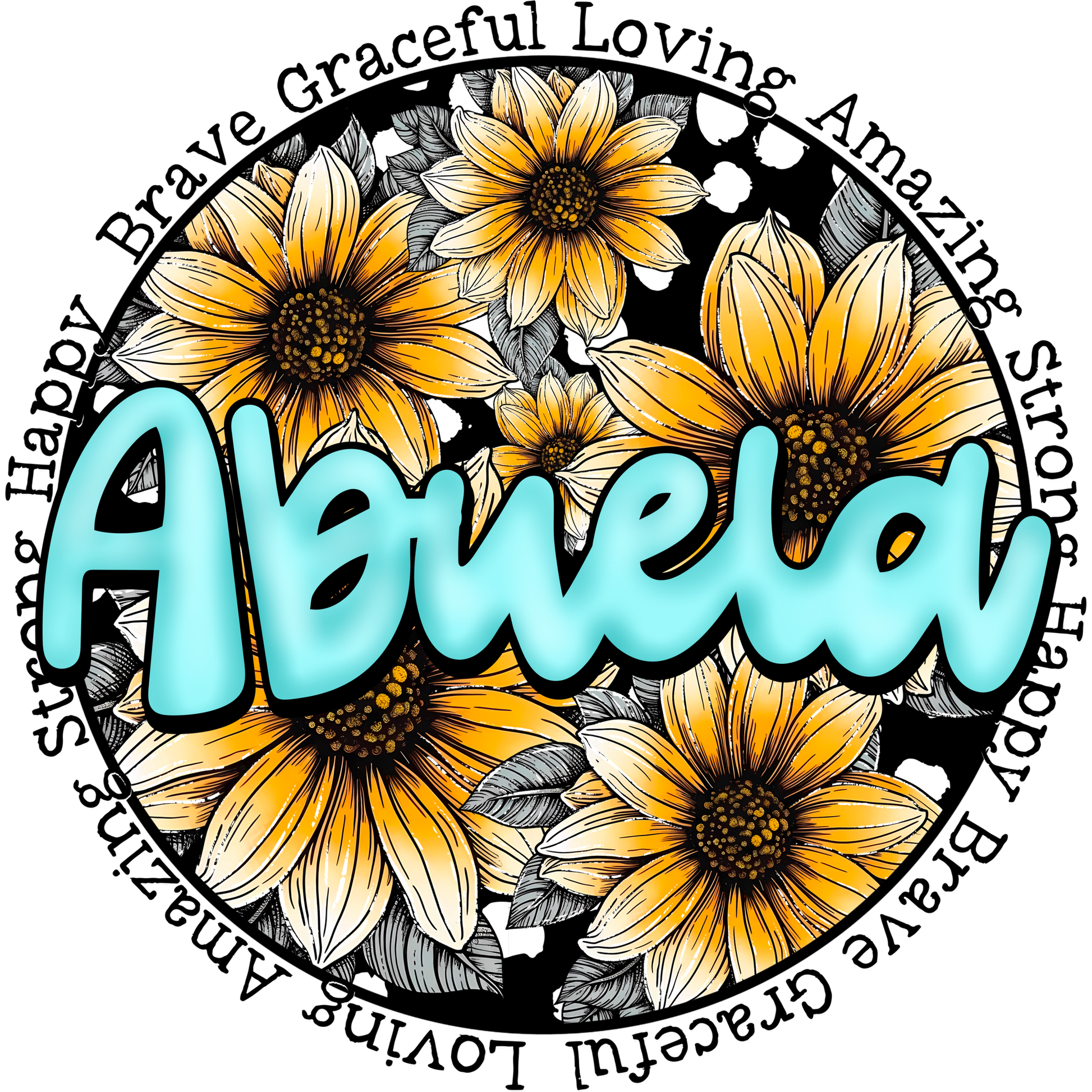 Abuela Brave Graceful Loving Amazing Strong Happy Product