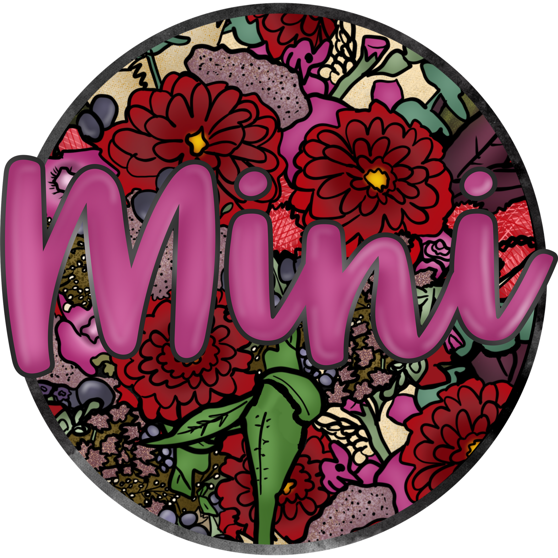 Mini Decorative Floral Pattern Art