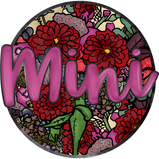 Mini Decorative Floral Pattern Art
