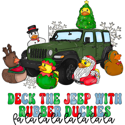 Deck the Jeep with Rubber Duckies Holiday Decor