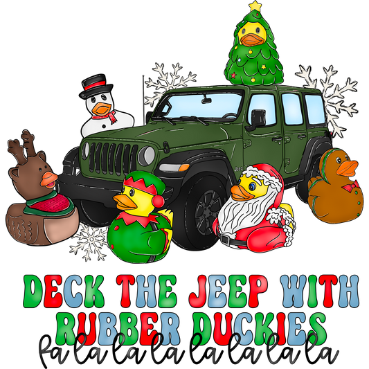 Deck the Jeep with Rubber Duckies Holiday Decor