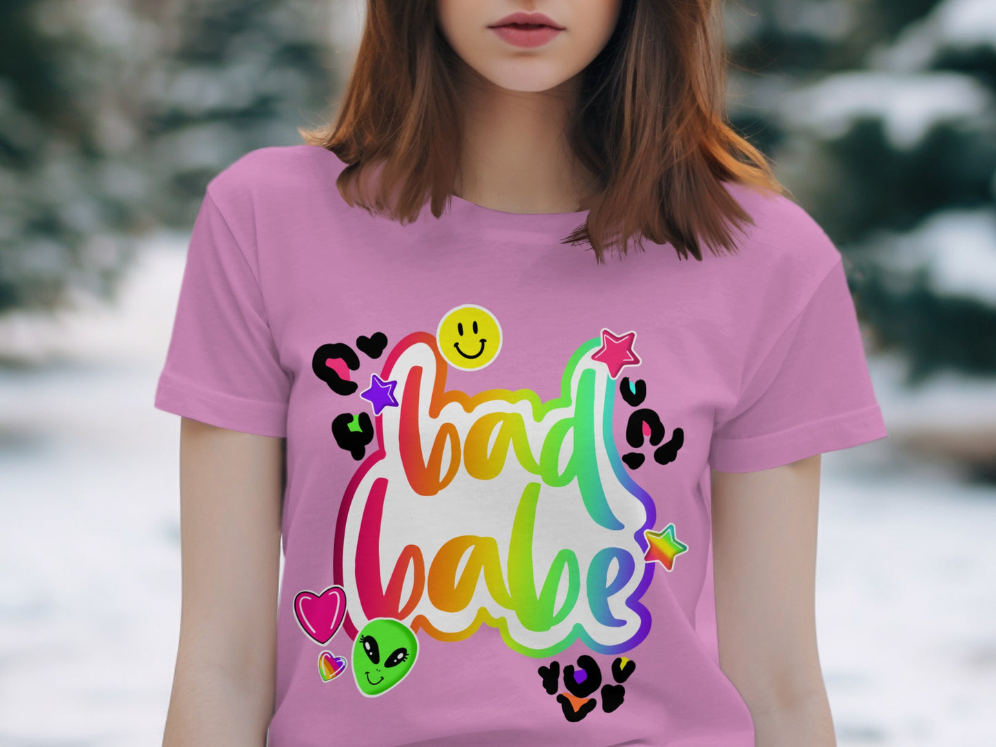 Bad Babe Colorful Graphic Tee for Bold Fashion