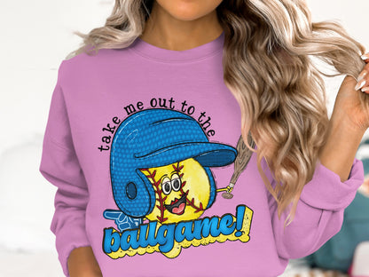 Take Me Out to the Ballgame Fun Sweatshirt