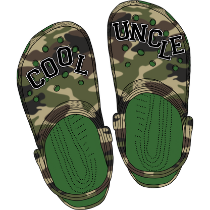 Cool Uncle Camo Green and Brown Footwear