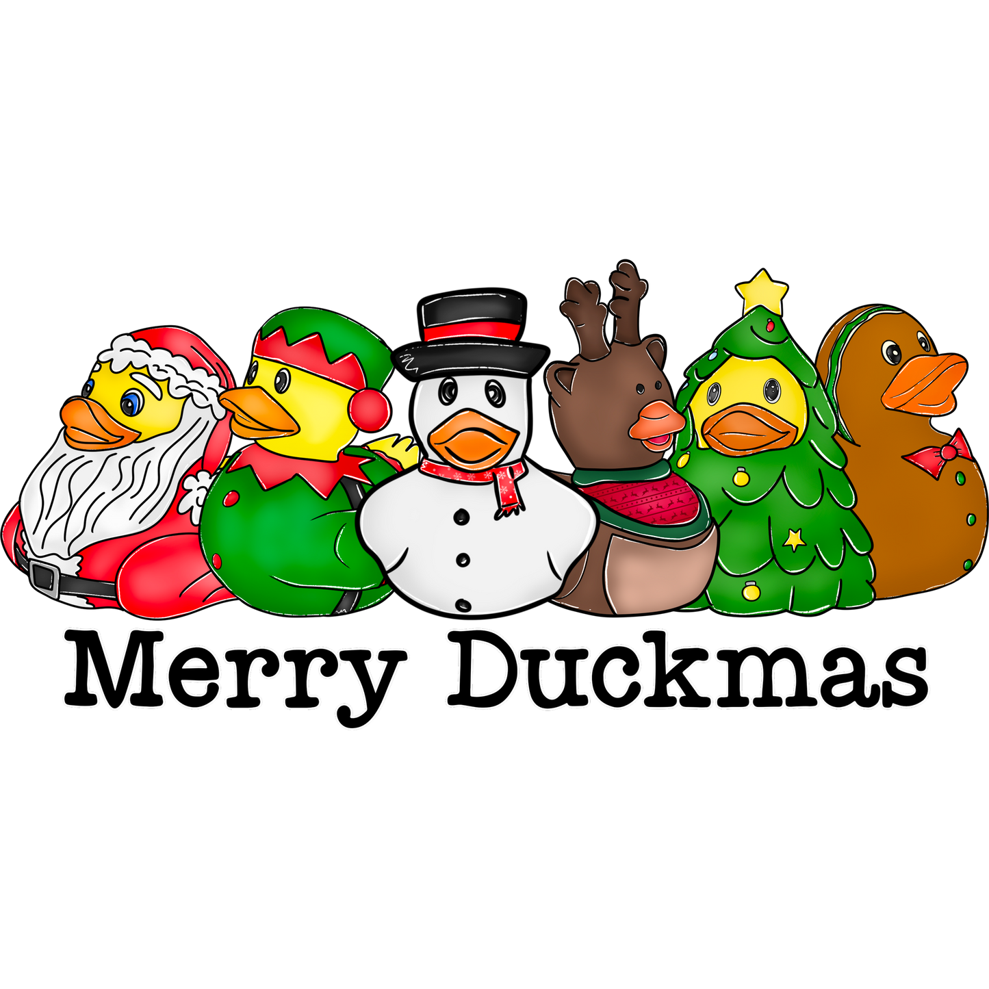 Festive Rubber Ducks Merry Duckmas themed product