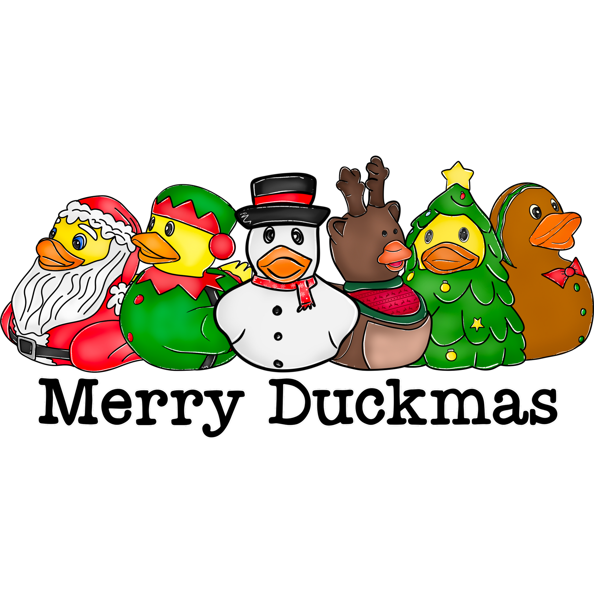 Festive Rubber Ducks Merry Duckmas themed product