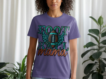 Football Mama Graphic Shirt Stylish Sports Apparel
