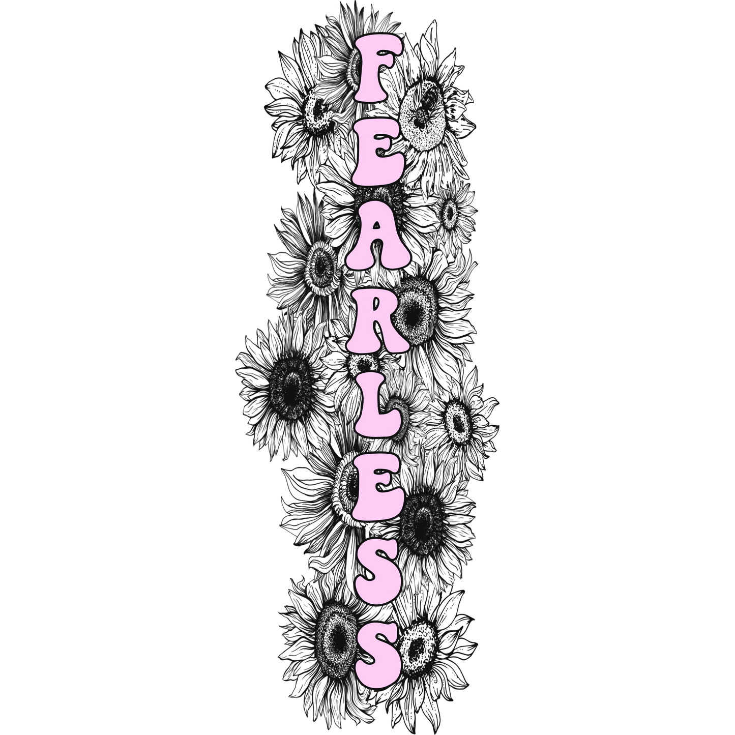 Fearless Sunflower Pattern Illustration Product