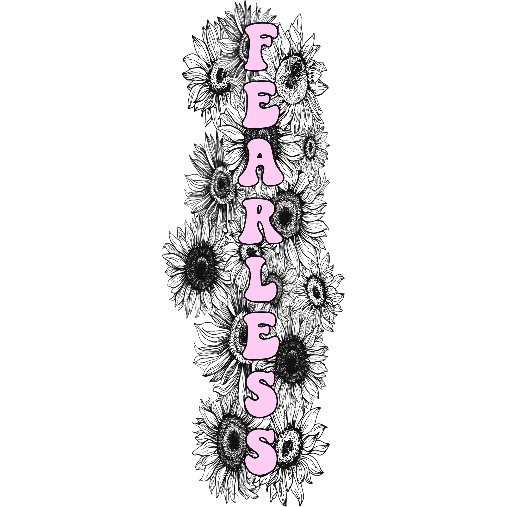 Fearless Sunflower Pattern Illustration Product