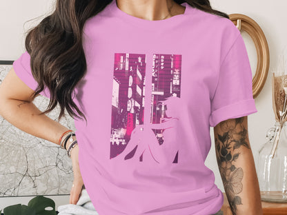 Stylish Street Art Graphic Design T-Shirt