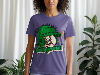 Take Me Out To The Ballgame Design T-Shirt