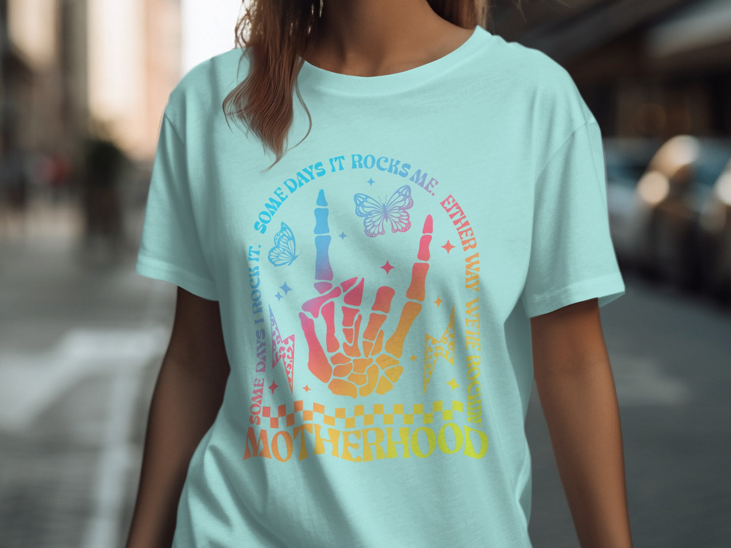 Some Days It Rocks Me Either Way Motherhood Shirt