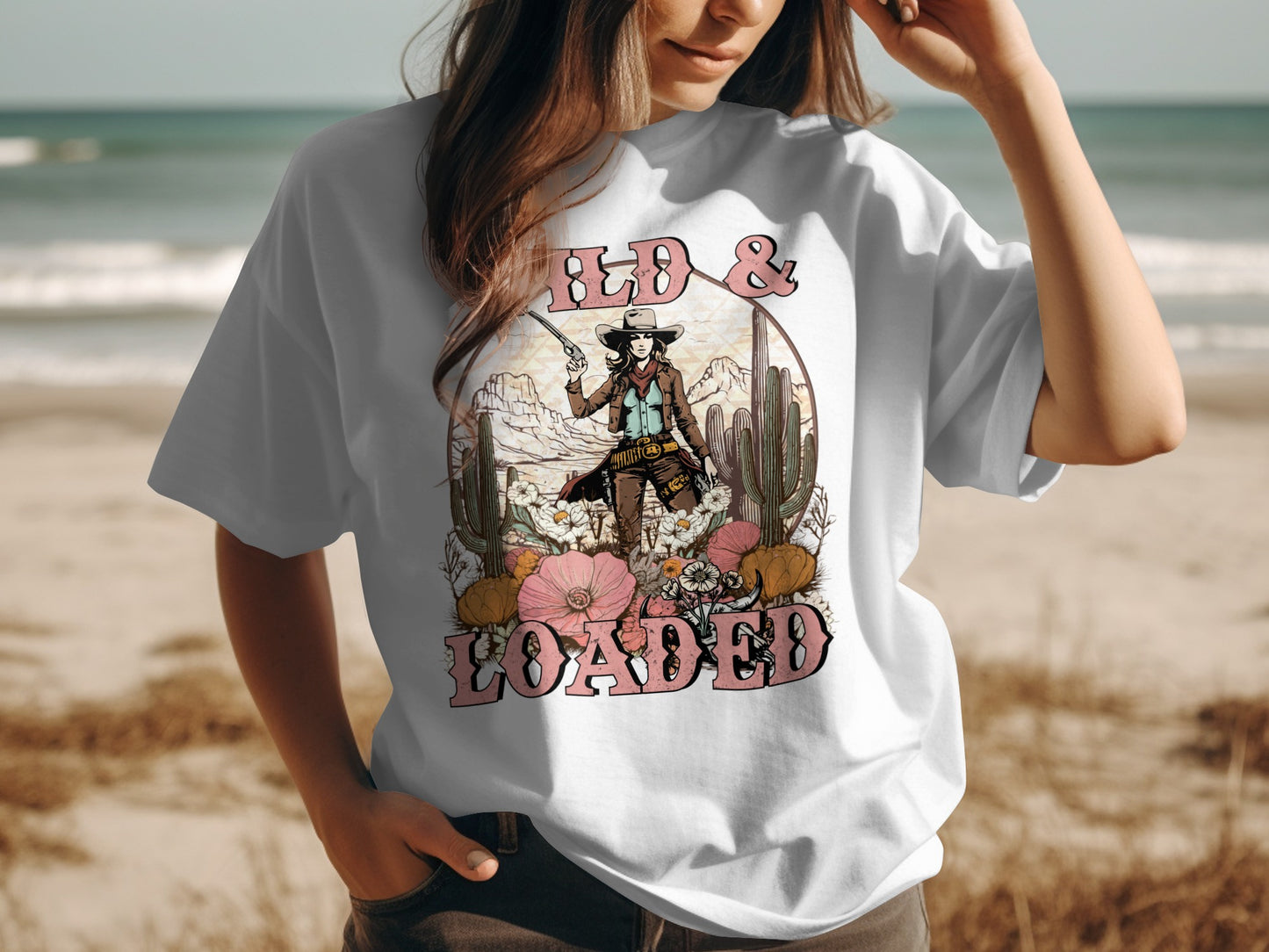 Wild and Loaded Graphic Print Western T-Shirt