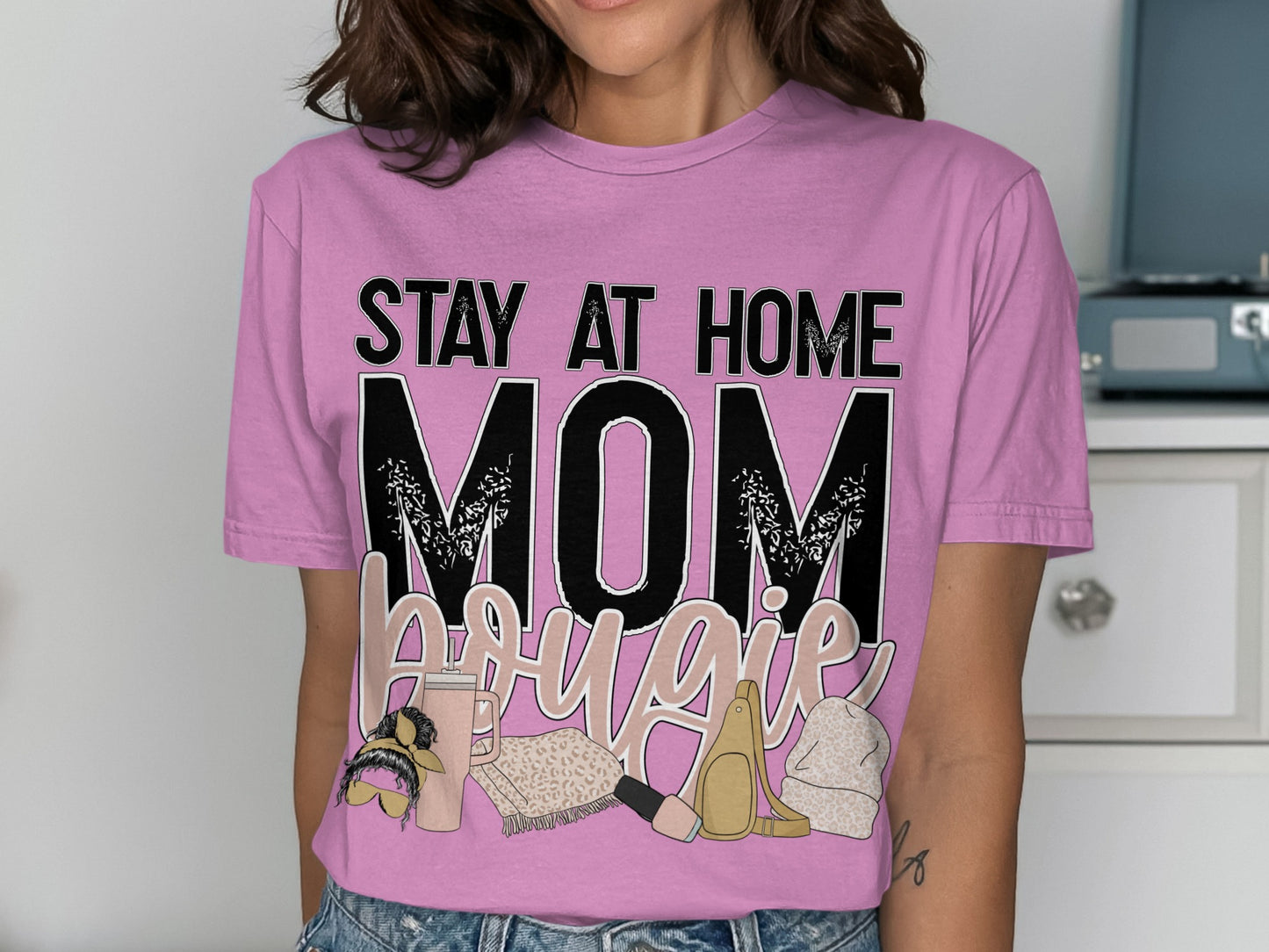 Stay At Home Bougie Mom Graphic Shirt