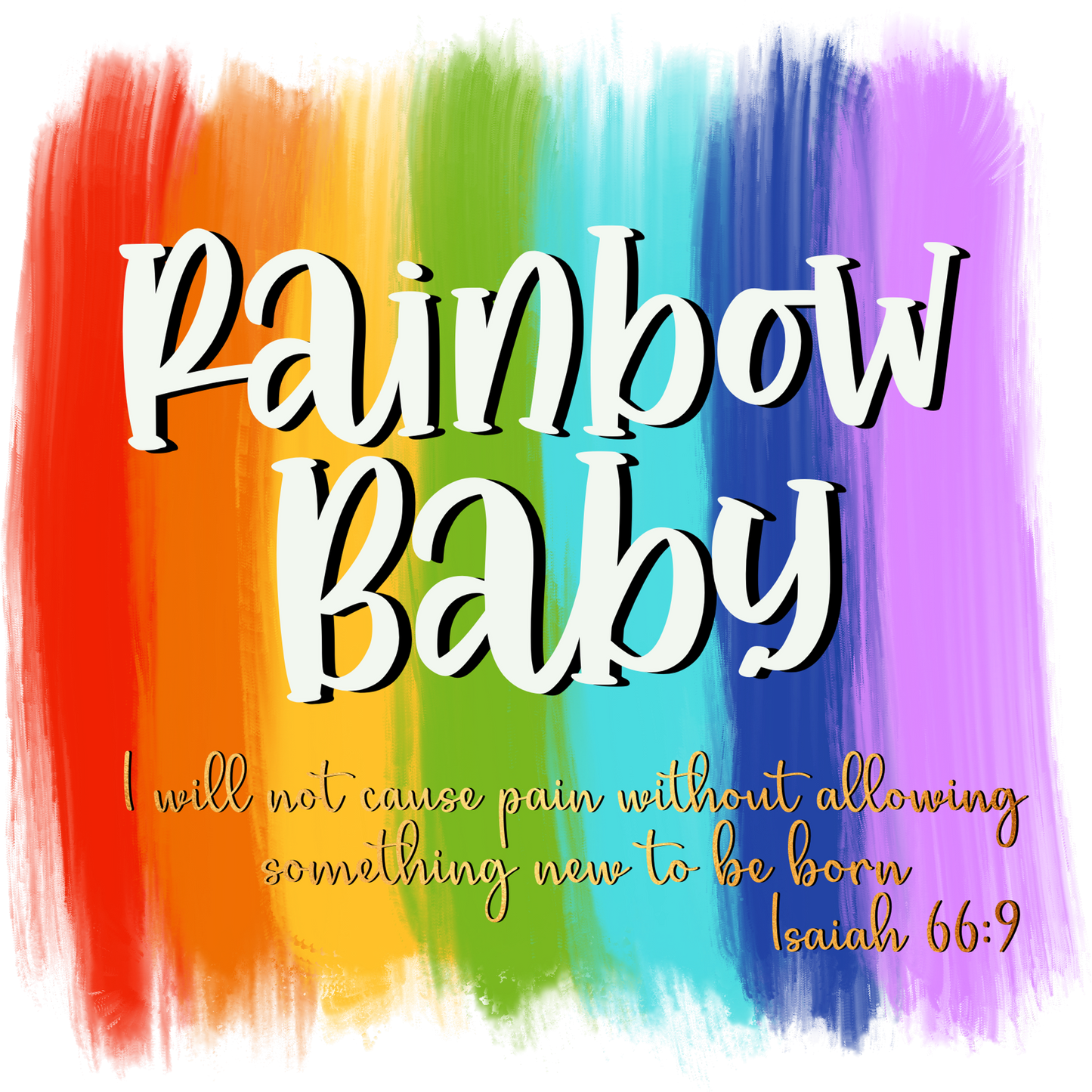 Rainbow Baby I Will Not Cause Pain Isaiah 66:9 product