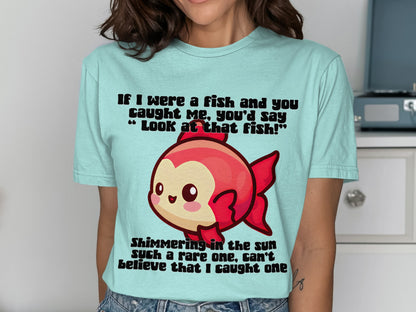 Look at That Fish Shimmering Rare Funny Graphic Shirt