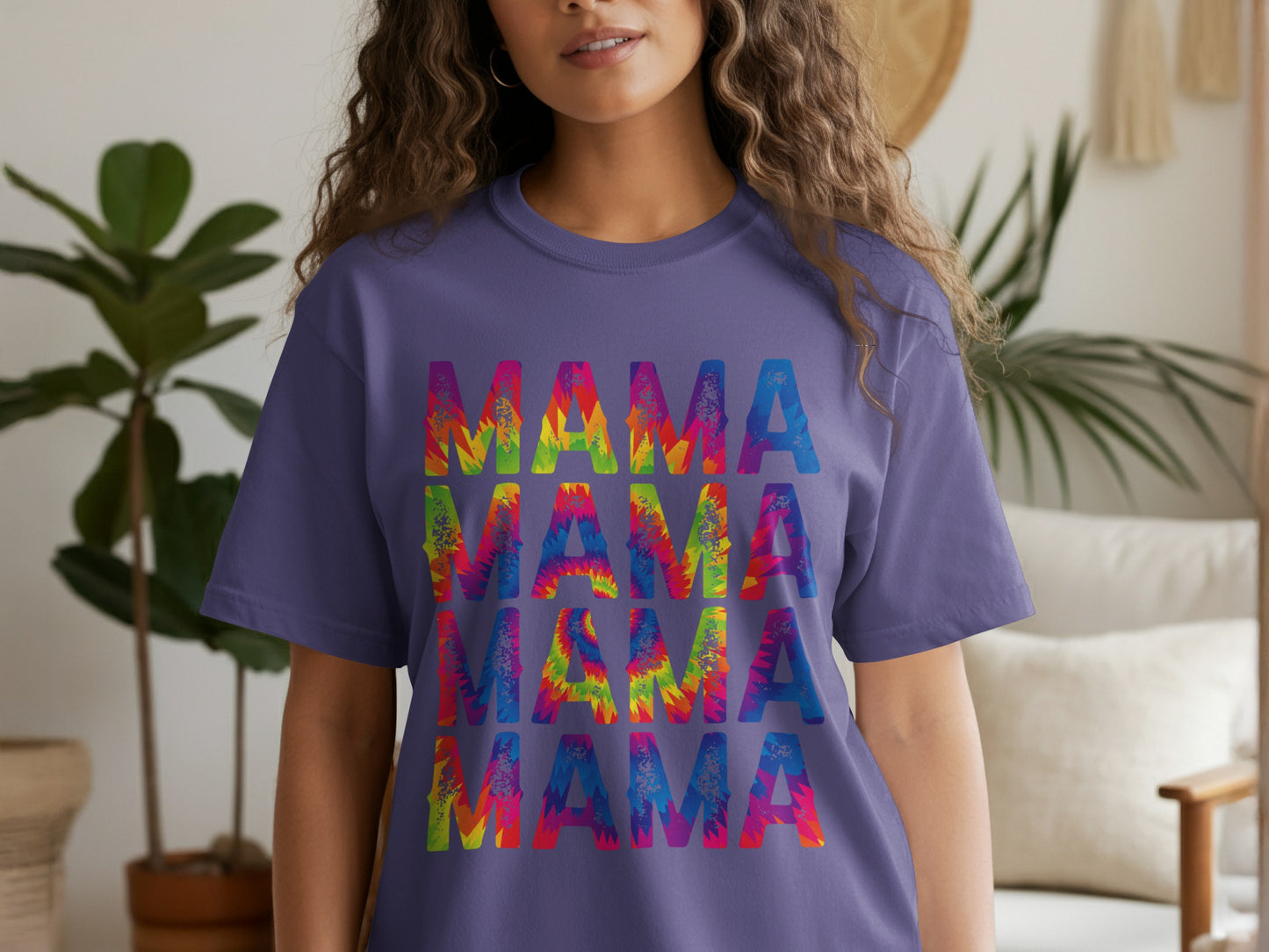 Colorful Mama Lettering Graphic T-Shirt Design