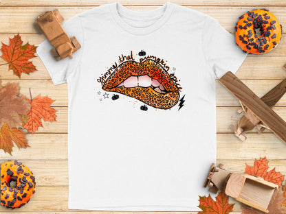 Gimme That Pumpkin Spice Leopard Lips Shirt