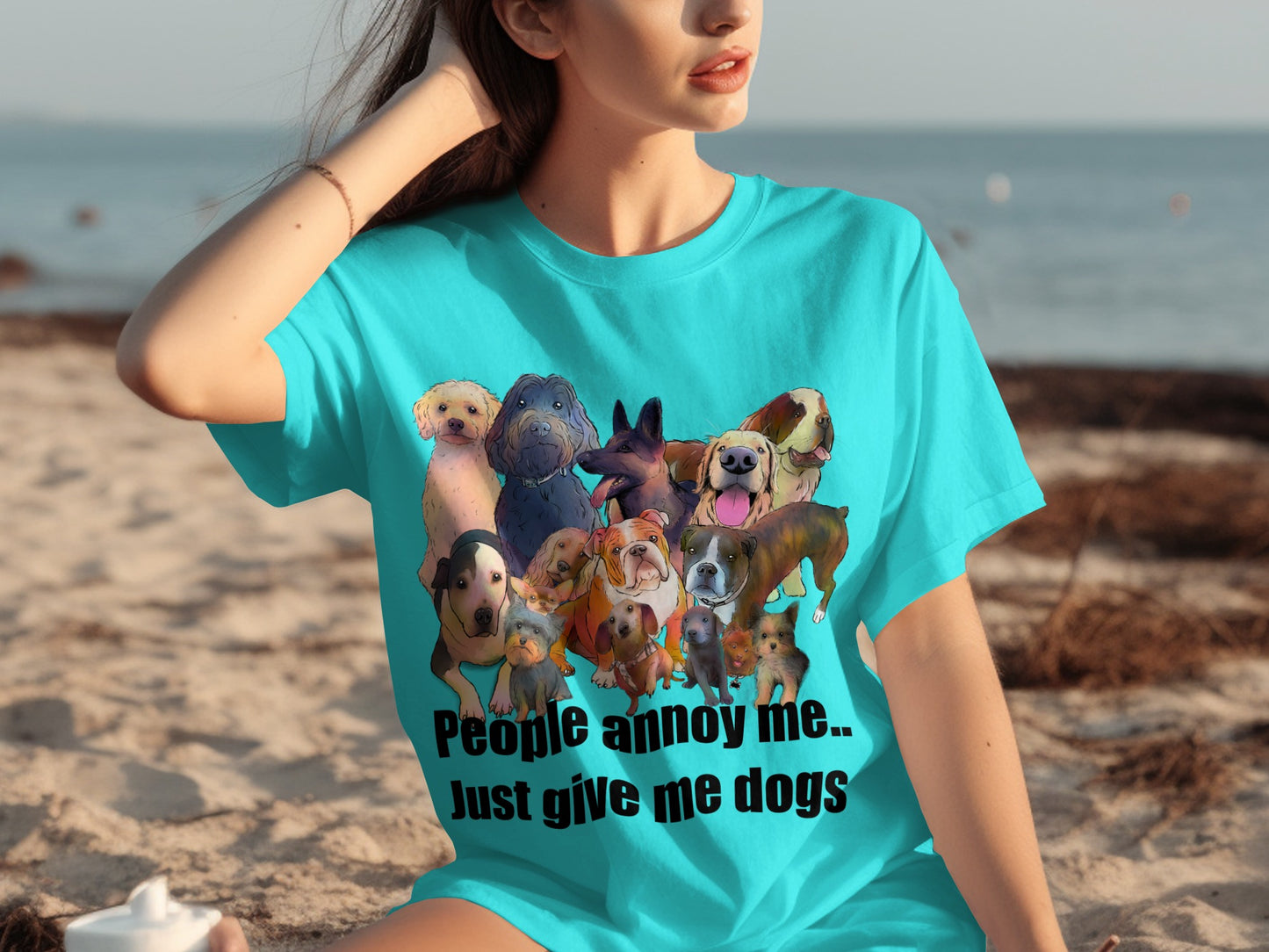 People annoy me.. Just give me dogs T-shirt