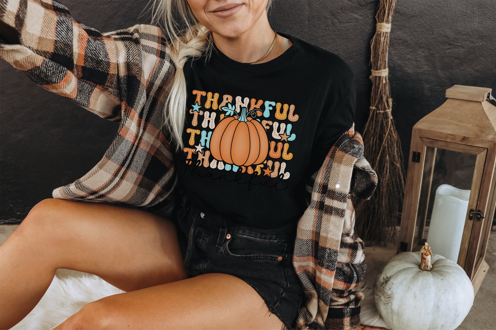 Thankful Thankful Thankful Pumpkin Fall Shirt