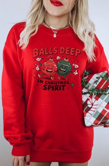 Balls Deep In Christmas Spirit Product Sweater