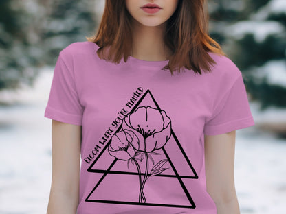 Bloom A Little You're Planted Floral Graphic Shirt