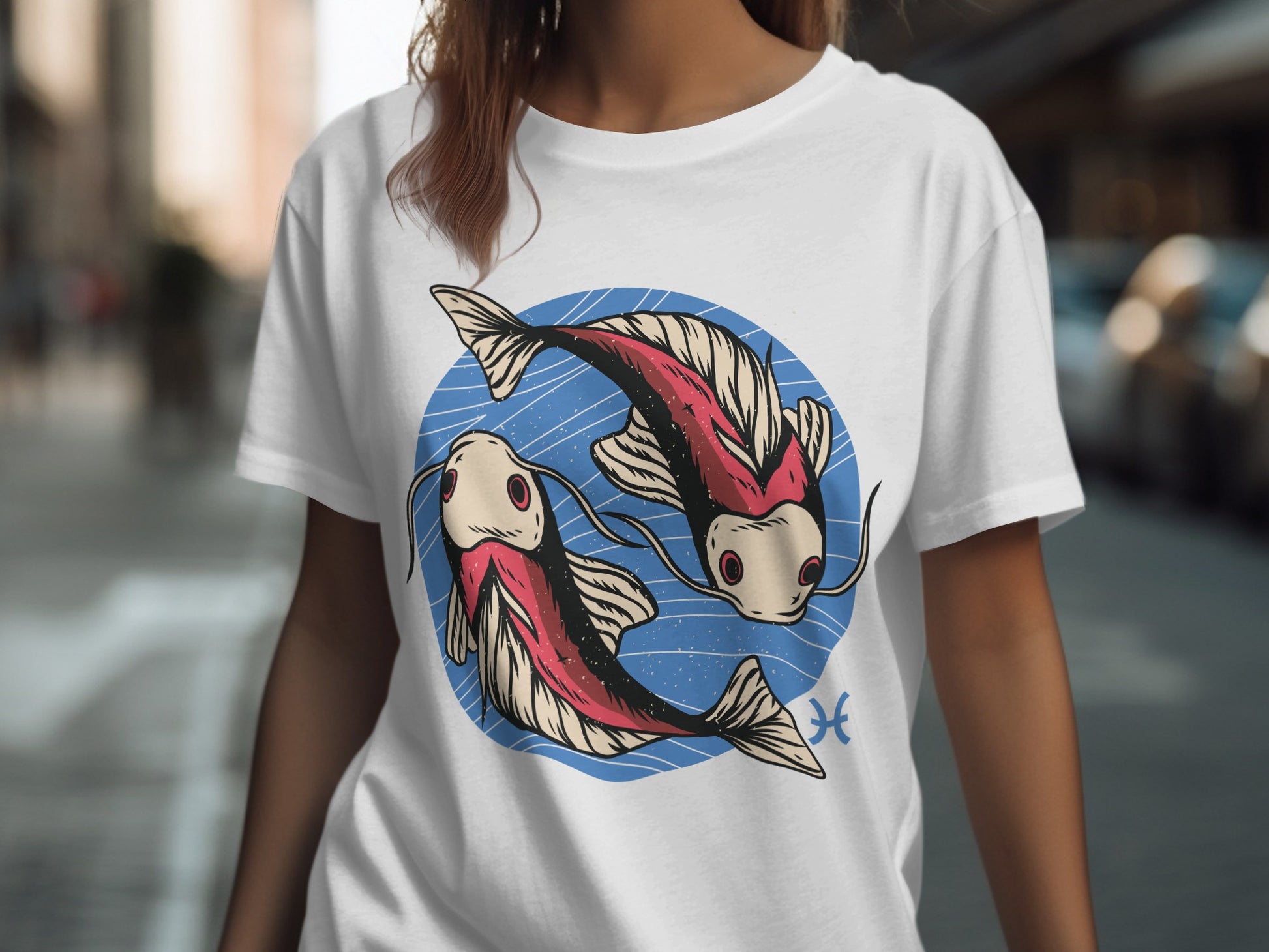 Unique Art Fish Design Casual Wear