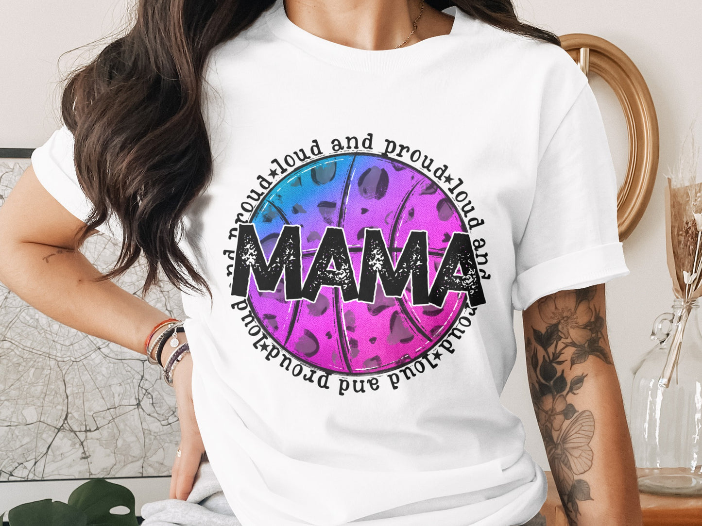 Loud and Proud Mama Graphic Teeshirt