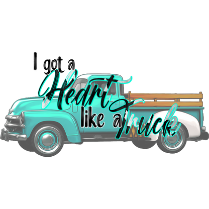 I got a Heart like a Truck graphic design product