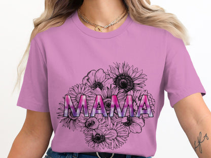 Floral Mama Graphic Tee Design