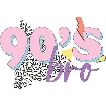 90's Bro Retro Graphic Design for Nostalgic Apparel